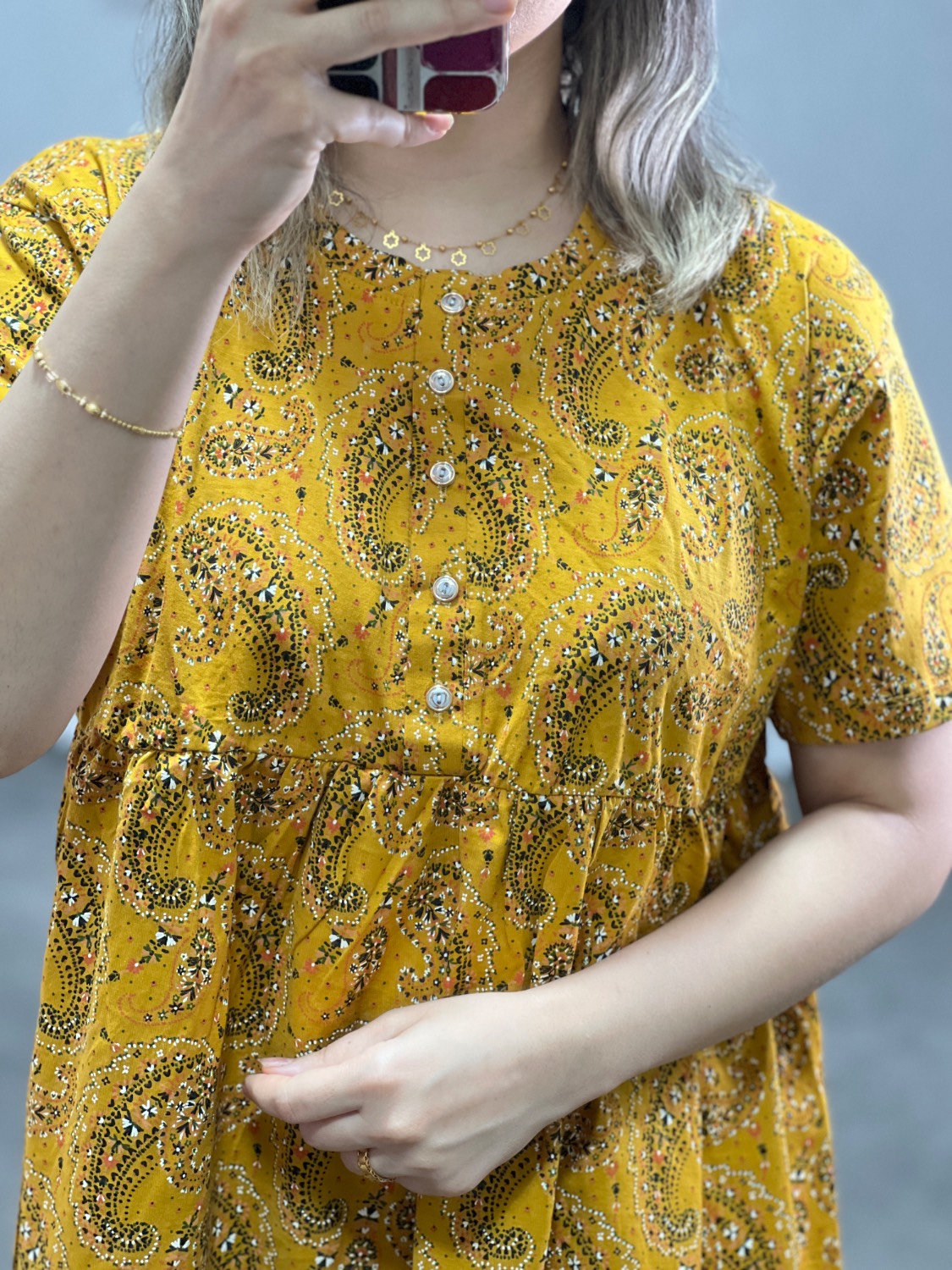 پیراهن ساحلی جلو دکمه h & m کد K01