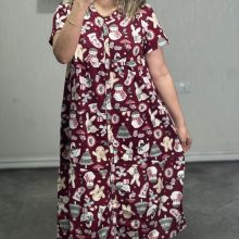 پیراهن ساحلی جلودکمه کامل برند h&m کد D06