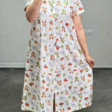 پیراهن ساحلی جلودکمه کامل برند h&m کد D016