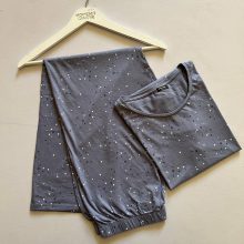 تیشرت شلوار راسه برند اورجینال اروپایی کات لیبل Night Wear کد N72