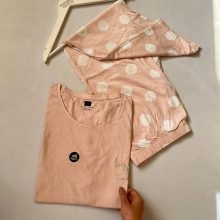 تیشرت شلوار راسه برند اورجینال اروپایی کات لیبل Night Wear کد N73