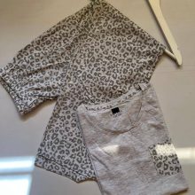 تیشرت شلوار راسه برند اورجینال اروپایی کات لیبل Night Wear کد N74