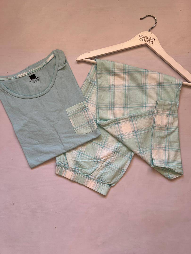 تیشرت شلوار راسه برند اورجینال اروپایی کات لیبل Night Wear کد N79
