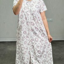 پیراهن ساحلی جلودکمه کامل برند h&m کد D015