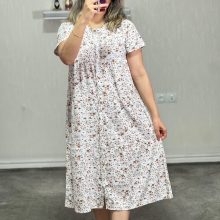 پیراهن ساحلی جلودکمه کامل برند h&m کد D05