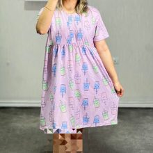 پیراهن ساحلی جلو دکمه h & m کد K03