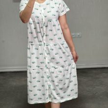 پیراهن ساحلی جلودکمه کامل برند h&m کد D014
