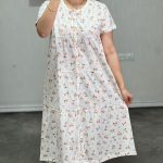 پیراهن ساحلی جلودکمه کامل برند h&m کد D013