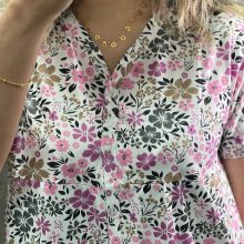پیراهن ساحلی جلودکمه کامل برند h&m کد D09-1