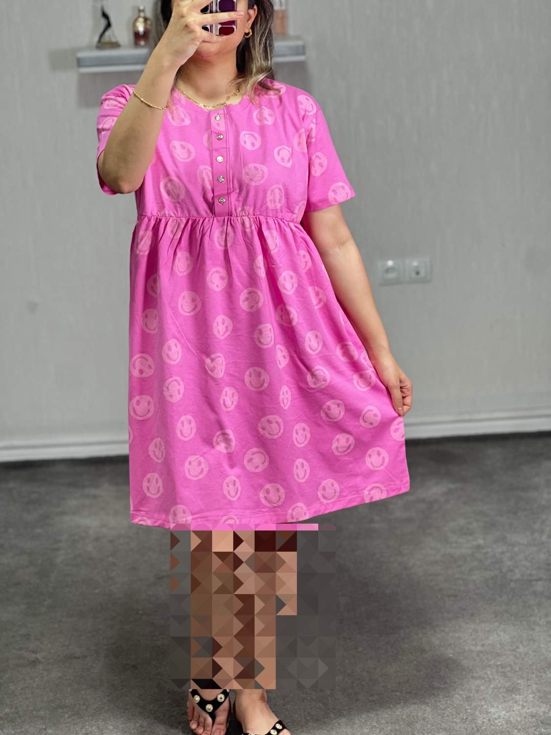 پیراهن ساحلی جلو دکمه h & m کد K05