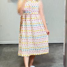 H&M button-front beach shirt with fruit pattern