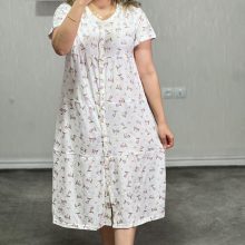 پیراهن ساحلی جلودکمه کامل برند h&m کد D02